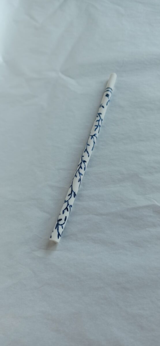 Pajita de porcelana