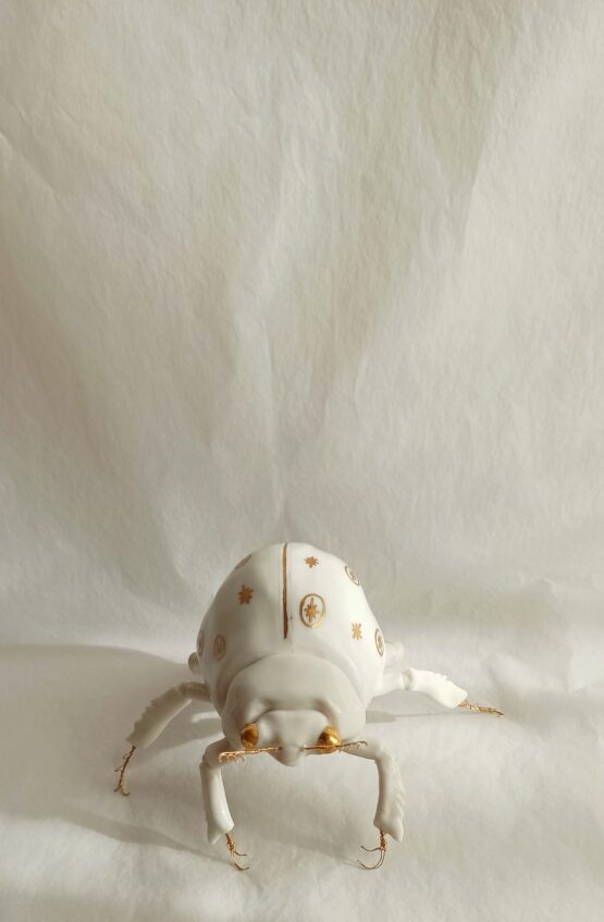 Scarabaeus sacer escarabajo de porcelana - Imagen 4