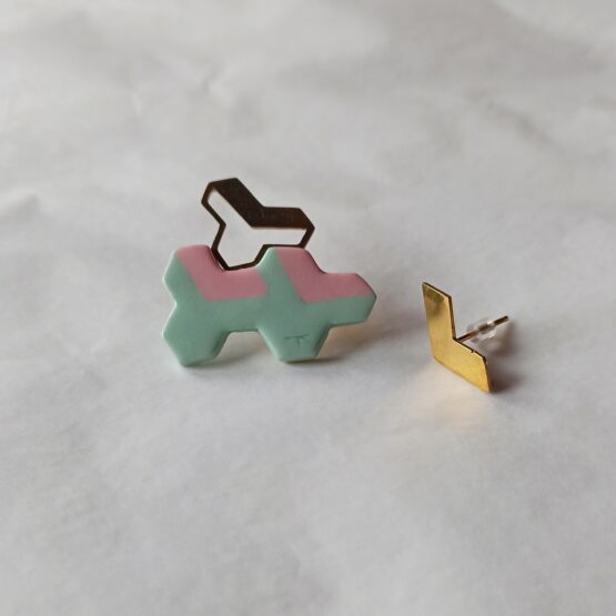 Pendientes N.3 y N.1 de la colección MOD